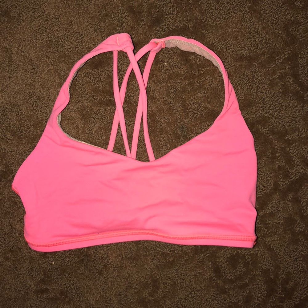 Pink lulu lemon bra